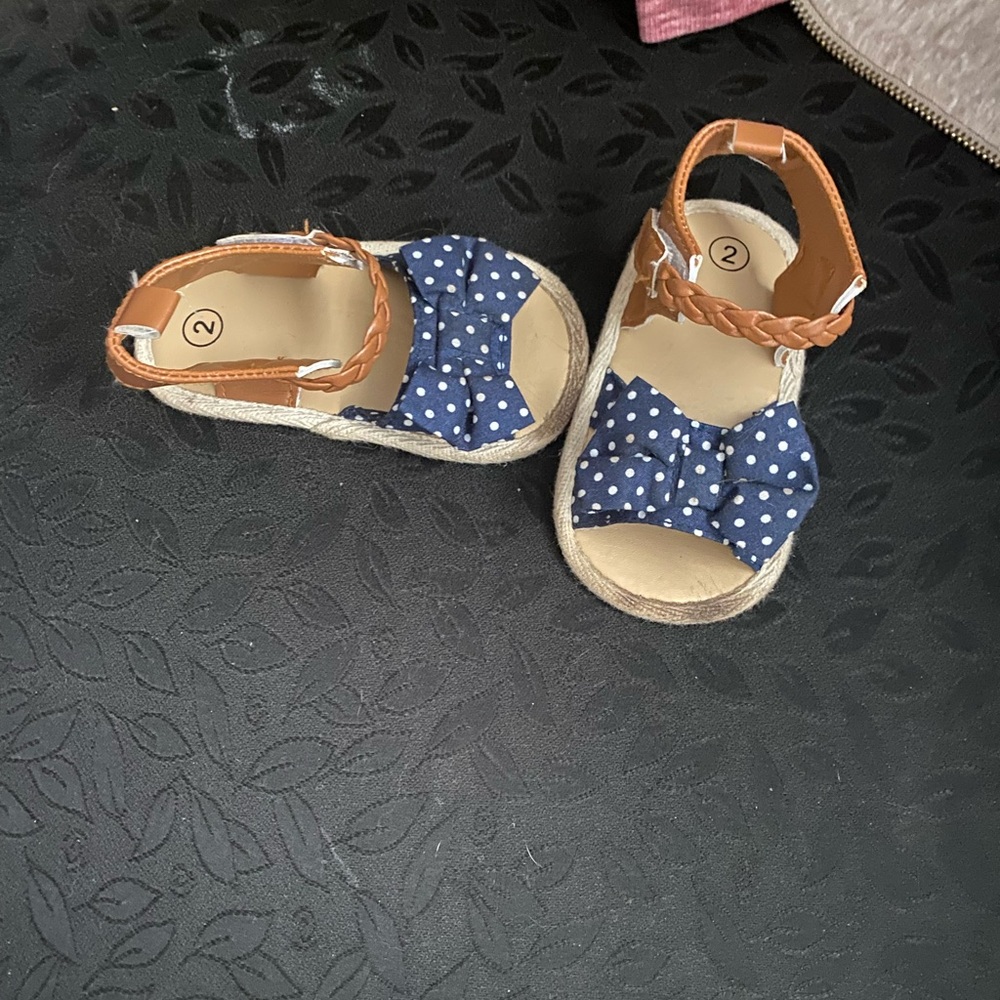Polka Dot Bow Kids Sandals